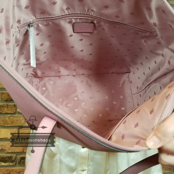 AUTHENTIC Kate Spade New York Penny Greta Court Glitter Peony Pink TOTE BAG NWT - Picture 6 of 6